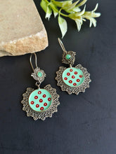 Round Enamel Hook Earring With Multi Color | Sarichka